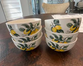 Royal Norfolk Tuscan Lemon Ceramic Bowls