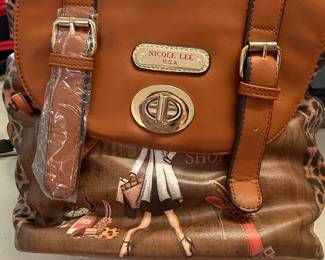 Nicole Lee U.S.A. Satchel Handbag with Graphic Print