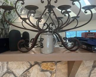 Wrought Iron Candelabra.