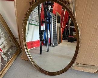 Syroco Gold Ornate Oval Wall Mirror