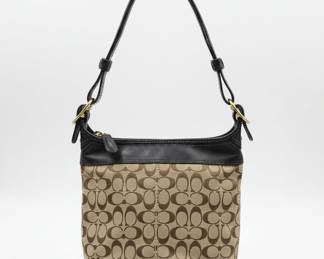 Coach Signature Monogram Bleeker Duffle Shoulder Bag