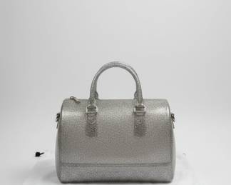 Furla Candy Satchel Bag with Glitter Finish