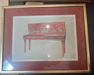 Clavichord and Spinet Prints by William Gibb