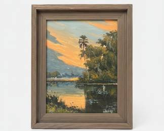 Florida Highwaymen Landscape Painting by Willie Daniels