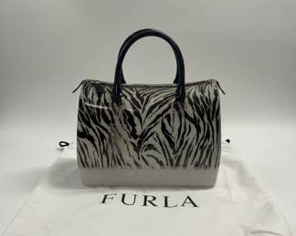 Furla Jelly Candy Satchel Zebra Print