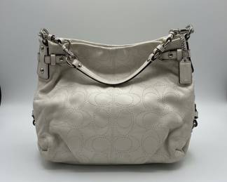Coach Brooke Perforated Leather Hobo Bag