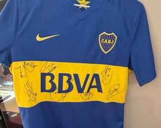 Club Atlético Boca Juniors Autographed Soccer Jersey - Juan Román Riquelme
