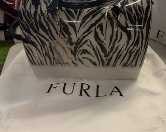 Furla Jelly Candy Satchel Zebra Print