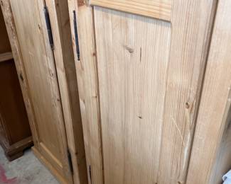 A Pair of Vintage French Pine Cabinets