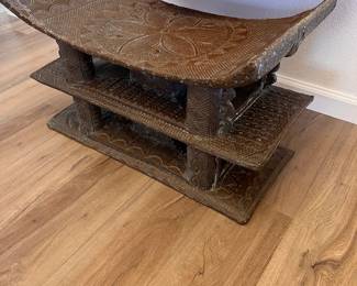 An Intricately Carved African Chiefton Stool