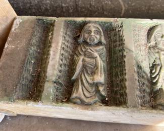 Antique Carved Marble Mantle Piece