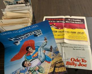 Huge Crate of Vintage Movie Posters