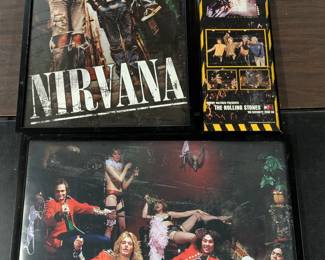 Trio Of Rock Framed Posters
