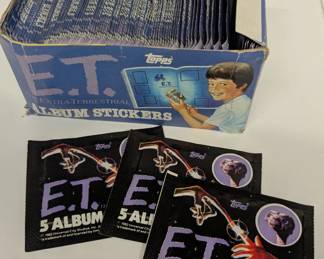 Topps E.T. Sticker Packs in Retail Box