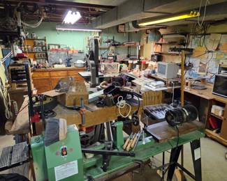 This room is packed with all wood working Machines & Tools