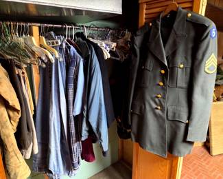 Mens clothing plus Military Uniform