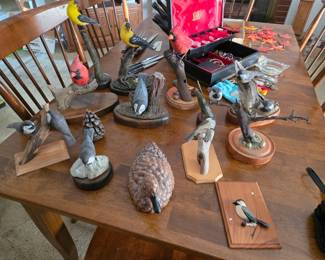 Vintage Hand carved Birds
