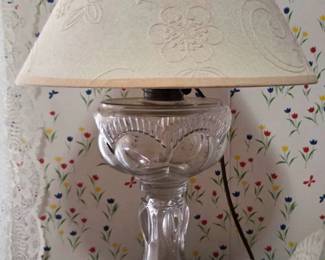 Antique Oil lamp converted to Electric!
