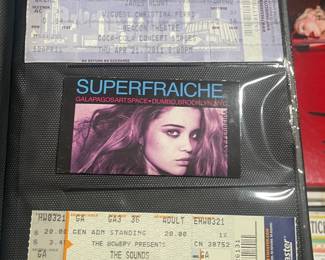 Collection Of Original Concert Ticket Stubs