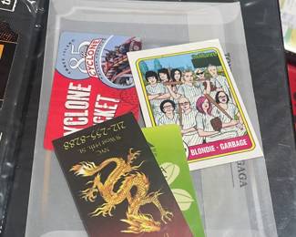 Collection Of Original Concert Ticket Stubs