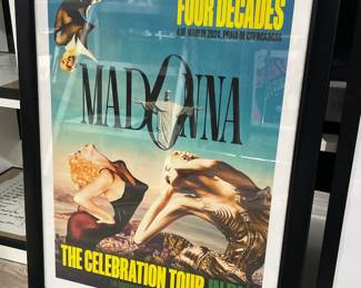 Autographed Madonna The Celebration Tour In Rio Framed Limited Edition Poster