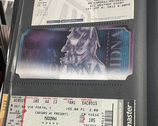 Collection Of Original Concert Ticket Stubs