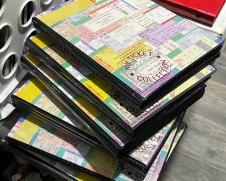 ORIGINAL Ticket Stub Collection In Special Binders