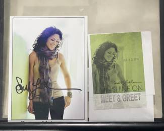 Autographed Sarah McLaughlin Framed Photograph