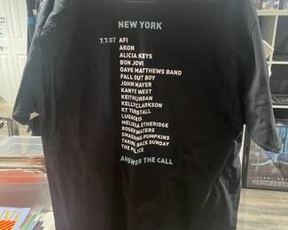 Collection Of Concert Tour & Music Related/Themed Graphic T-Shirts