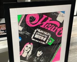 Autographed Heart Framed Poster