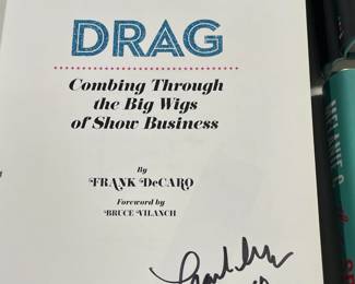 Autographed Frank DeCaro Book