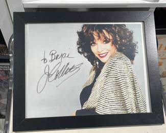 Autographed Joan Collins Framed Photograph