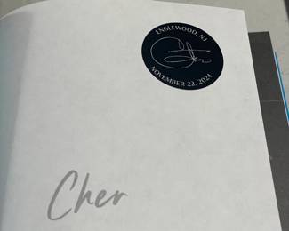 Cher Limited Edition Book W/ City Specific Sticker