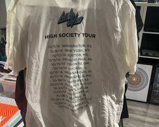 Collection Of Concert Tour & Music Related/Themed Graphic T-Shirts
