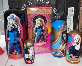 Madonna Wooden Nesting Doll Set