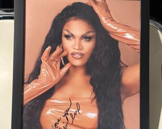 Autographed Drag Queen Olivia Lux Framed Photograph