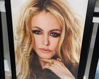 Autographed Paulina Rubio Framed Poster
