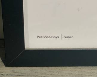 Autographed Pet Shop Boys Framed Limited Edition Poster