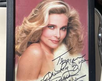 Autographed Three's Company Priscilla Barnes Framed Photograph