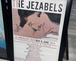 Autographed The Jezabels Framed Poster