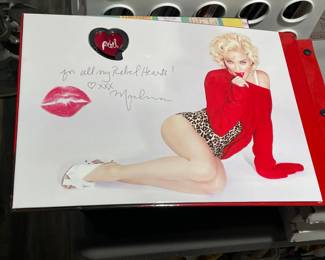 RARE Madonna Rebel Heart Tour Limited Edition Collectible Book W/ Clothing Swatch, Guitar Picks, Commemorative Ticket, Etc.