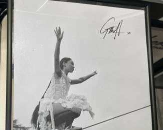 Autographed Griff Framed Record Album Insert