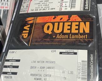 Collection Of Original Concert Ticket Stubs