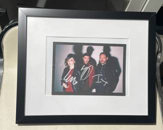 Autographed Cvrches Framed Photograph