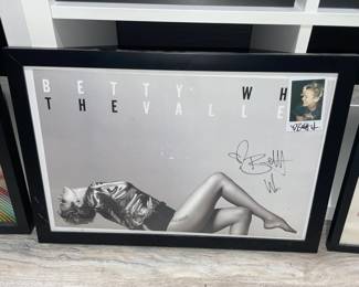 Autographed Betty Who Framed Poster