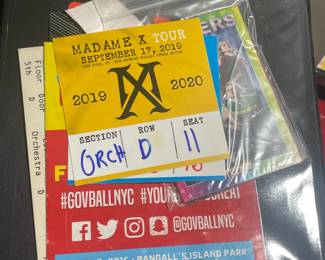 Collection Of Original Concert Ticket Stubs