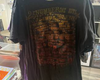 Collection Of Concert Tour & Music Related/Themed Graphic T-Shirts