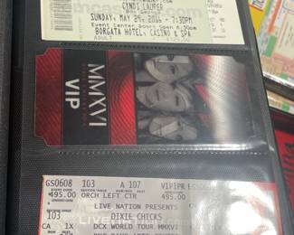 Collection Of Original Concert Ticket Stubs