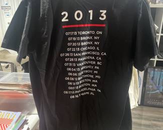 Collection Of Concert Tour & Music Related/Themed Graphic T-Shirts