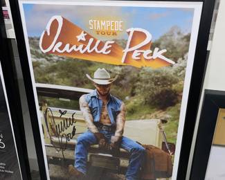 Autographed Orville Peck Framed Poster